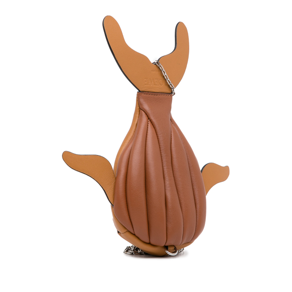 Pre-Loved LOEWE Leather Whale Pouch - Picture 2 of 12